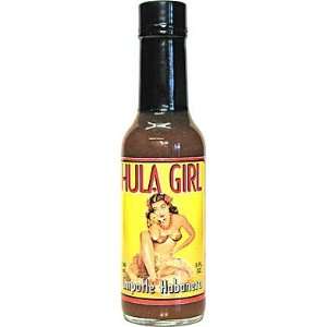 Hula Girl Chipotle Habanero Sauce, Bottle, 5 fl oz  