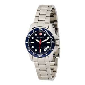   Battalion II Diver Blue Dial Steel Bracelet Watch Wenger Watches