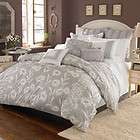 VINTAGE CHIC DELANCEY IVORY GREY FLORAL & PAISLEY FULL/ QUEEN DUVET 