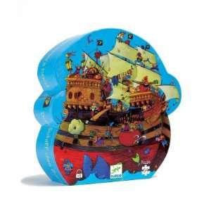  Djeco Silhouette Jigsaw Puzzle   Barbarossas Boat Toys & Games