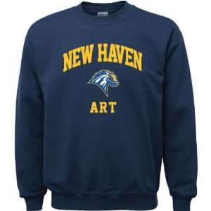  New Haven Chargers Navy Youth Art Arch Crewneck Sweatshirt 