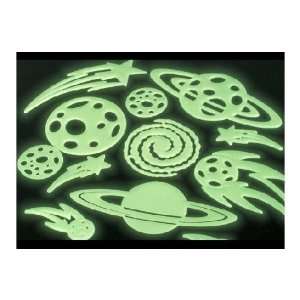  Glow in the Dark Planet Stick Ons 