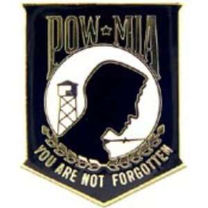 POW MIA You Are Not Forgotten Pin Black 1