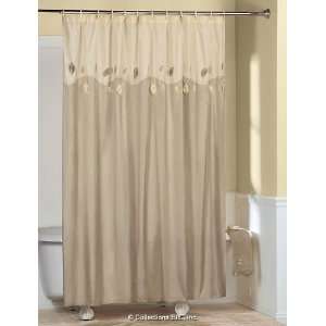  Elegant Fabric Vine Shower Curtain 