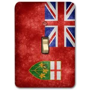  Canada Ontario Flag Metal Light Switch Plate Cover Single 