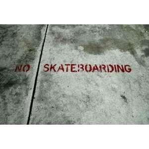  No Skateboarding   Peel and Stick Wall Decal by 