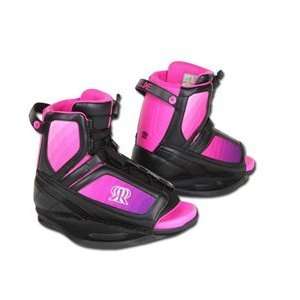 2012 Ronix Luxe Wakeboard Boots   Black/Pink/Purple  
