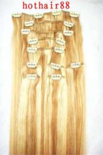 Popular Color10pcs22120g Human Hair Clip In Extension  