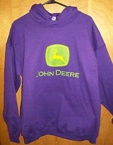 NEW John Deere Purple Hoodie Sweatshirt S M L XL 2X 3X JD  