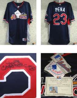 CARLOS PENA AUTOGRAPHED JERSEY (09 ALL STAR) W/ PROOF  