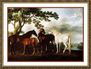   Stubbs Mares Foals Counted Cross Stitch Chart Free Ship USA  