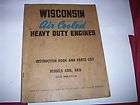 Wisconsin ABN AKN Engine Instruction Manual & Parts List