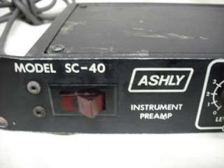 Vintage Ashly SC 40 Instrument Preamp SC40  