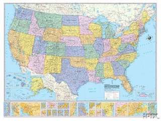 50x38 Hammond Collectors USA/United States Wall Map Paper   NEW 
