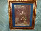 Vintage Artini Engraving Hand Painting 23 x19   16 x 17 Rare and 