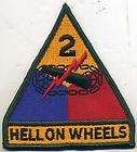 us army 2nd armoured hell on wheels patch $ 3 00 see suggestions