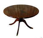 45 round burl top dining foyer table 