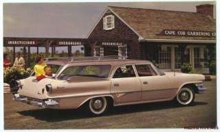 1960 DODGE DART PIONEER STATION WAGON Ad Postcard  