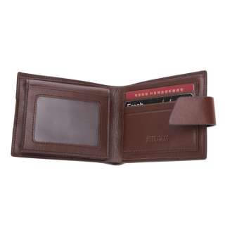 Mens fashion wallet Bifold Pass/ID/Coin Wallet Black/Brown A250 
