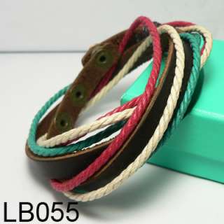 New Tribal 10PCS Wholesale Lots Wristband Genuine Leather Bracelet 