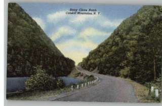 Linen Postcard~Stony Clove NotchCatskills~New York/NY  