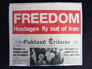 1981 OAKLAND TRIBUNE HOSTAGES FREED FROM IRAN  