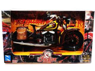 NEW RAY 1934 SPORT SCOUT MOTORCYCLE 112 DIE CAST  