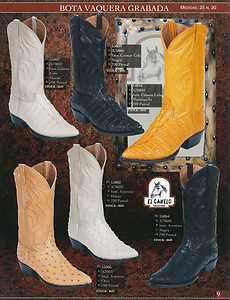 JR Ostrich/Caiman Tail Print Mens Leather Cowboy Boots Diff. Colors 