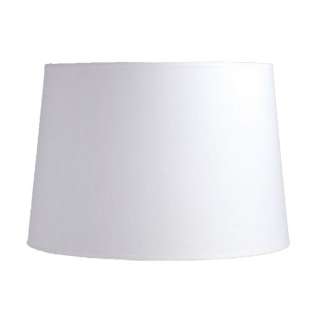 NEW 16 in. Wide Drum Shaped Lamp Shade, White, Linen Fabric, Laura 