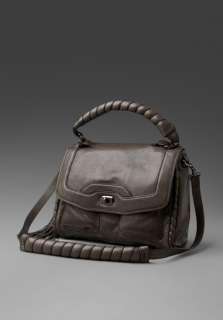 CYNTHIA ROWLEY Soft Wrapped Piping Satchel in Grey  