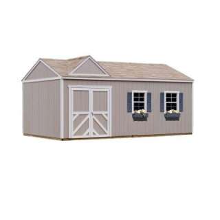 Handy Home Products Columbia 12 ft. x 20 ft. Wood Storage Building Kit 