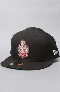 Crooks and Castles The Decade Crest Fitted Hat in Black  Karmaloop 