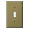 Gang Mild Antique Brass Toggle Wall Plate