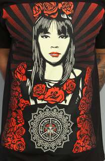 Obey The Rose Girl Tee in Black  Karmaloop   Global Concrete 