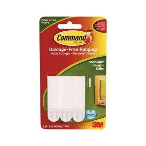 Command Medium Picture Hanging Strips 3 Pack 17201 