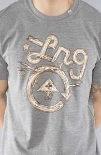 LRG The LRG Wood Carved Tee in Charcoal Heather  Karmaloop 