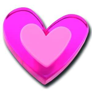 Möbelknopf Herz pink, Schrankknopf, Kommodenknopf  Küche 