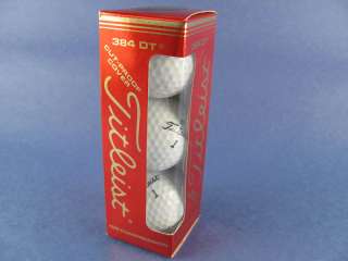 New Vintage Titleist 384 DT 100 Golf Balls 3 pk Surlyn  