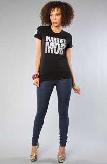 Married to the Mob The Stamp Logo Tee in Black  Karmaloop 