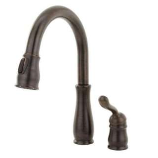   Pull Down Sprayer Kitchen Faucet in Venetian Bronze with MagnaTite