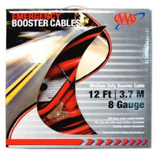 AAA 12 ft. 8 Gauge Emergency Booster Cables 4324AAA 
