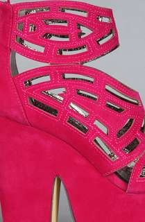 Sole Boutique The Gallista Shoe in Pink Velvet  Karmaloop 