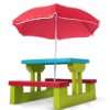 Outdoor Fun, Kinder Gartenmöbel Set, Kinder Pavillion, 2 Stühle und 
