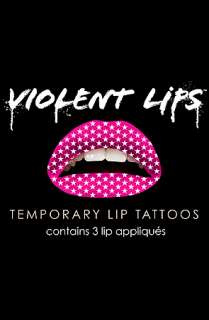 Violent Lips The Pink Stars Lip Tattoo  Karmaloop   Global 