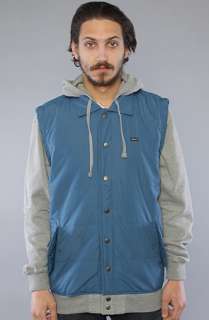 RVCA The Puffer Fleece IV Jacket in Blue Glory  Karmaloop 