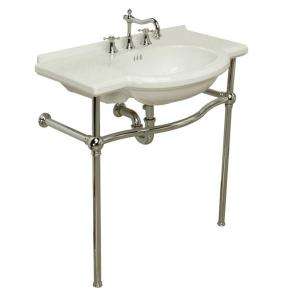   Console Lavatory   White With Chrome 5010.680.01 
