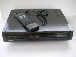 PANASONIC OMNIVISION VHS VCR RECORDER PLAYER Hi Tech 4 Hi Fi with 