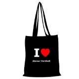 Baumwolltasche Tasche Bag   I love Akener Vorstadt