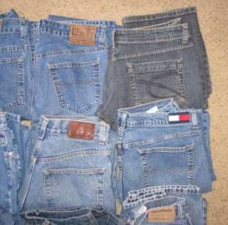   Lot of 36 Womans & Jr size brand wholesale used denim jeans  