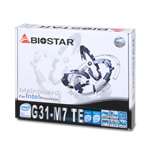 Biostar G31M7TE Intel G31 Socket 775 Motherboard   Intel G31 Express 